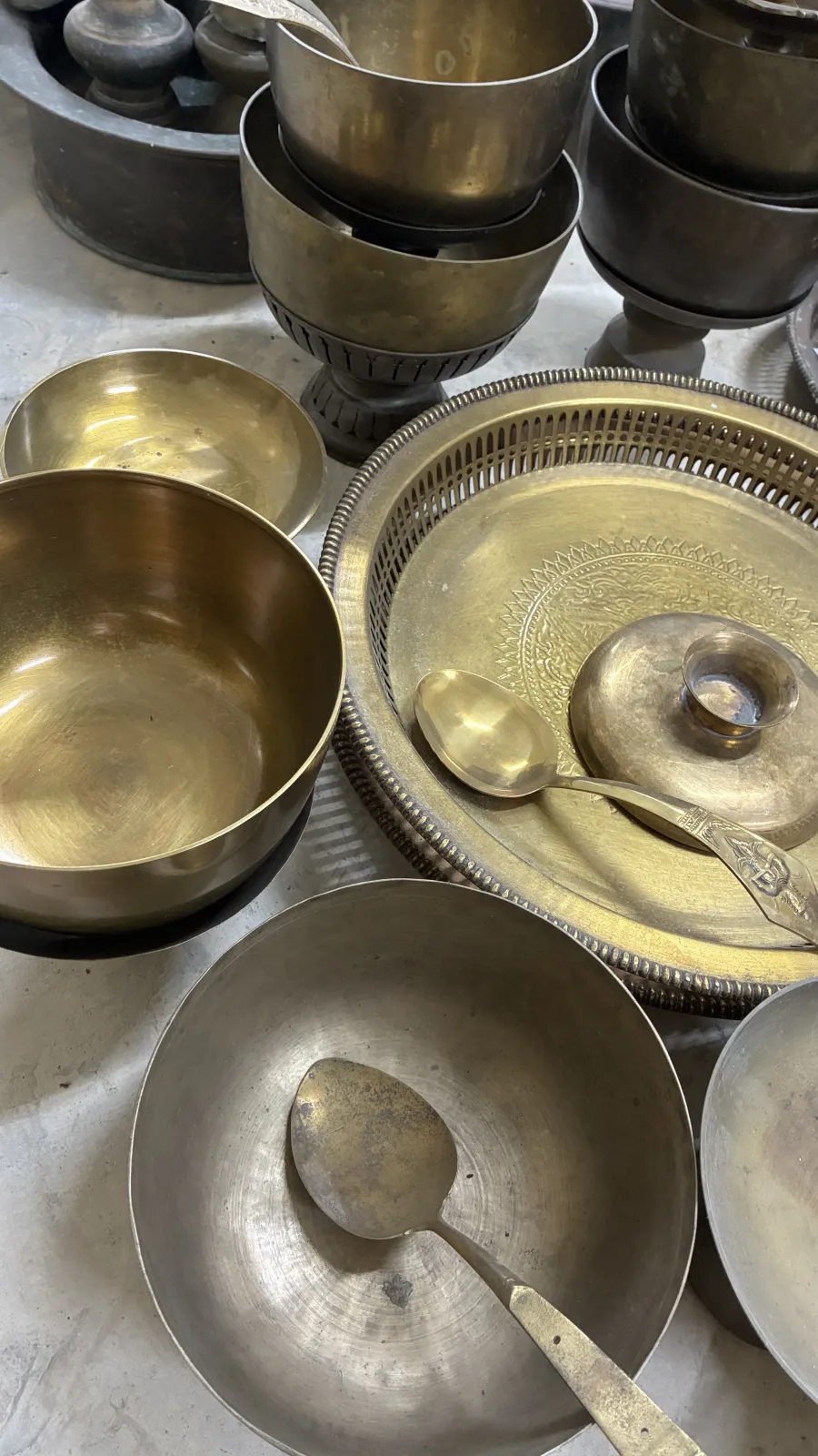 เครื่องทองเหลืองโบราณที่รับซื้อจริง ชุดที่ 1