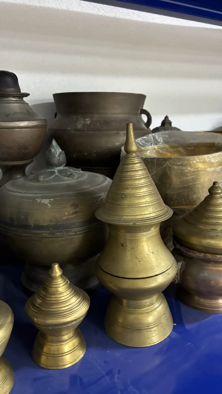 ภาชนะทองเหลืองเก่าคละแบบที่รับซื้อจริง ชุดที่ 12